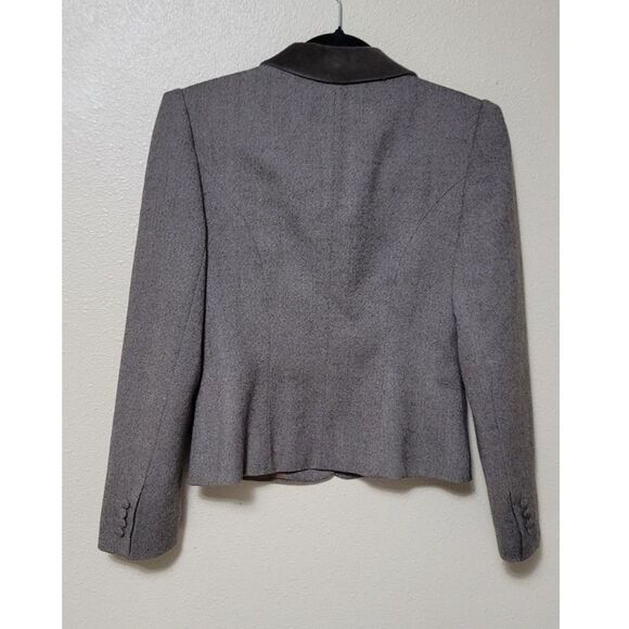 Vintage 80s/90s Peabody House Wool Blazer Hungary Brown Velvet Collar Size Small - Picture 2 of 12